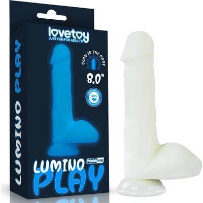 8.0'' Lumino Play Silicone dildó herékkel