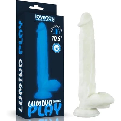 10.5'' Lumino Play Silicone dildó herékkel