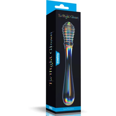 Twilight Gleam Glass dildó- Twin Pleasures kétvégű dildó