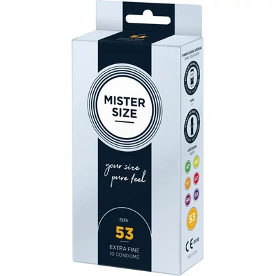 MISTER SIZE 53 mm óvszer 10 darab