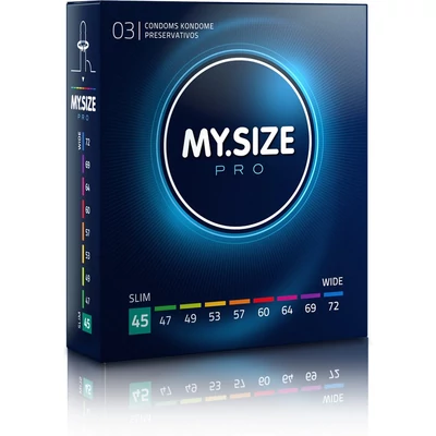 MY SIZE PRO óvszer 45 mm (3 darab)