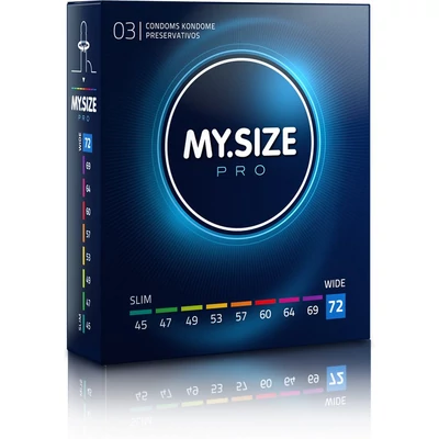 MY SIZE PRO óvszer 72 mm (3 darab)