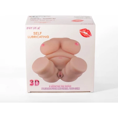 Double Hole 3D Masturbator V