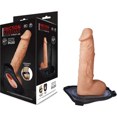 ERECTION ASSISTANT 9.5" HOLLOW STRAP-ON csatolható dildó