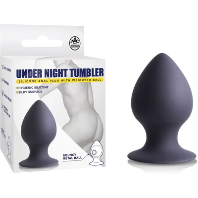 Under Night Tumbler Anal Plug with Weighted Ball I fenékdugó tapadókoronggal