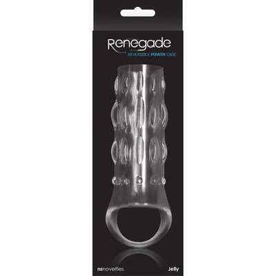 Renegade Reversible Power Cage Clear péniszgyűrű