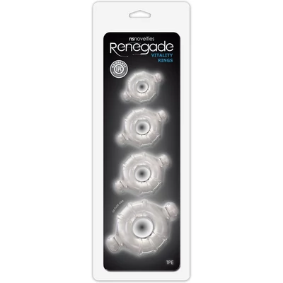 Renegade Vitality Rings Clear péniszgyűrű szett