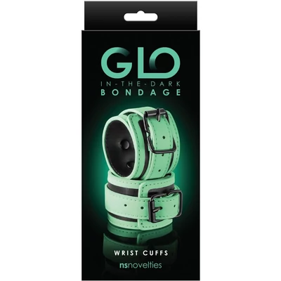 GLO Bondage - Wrist Cuff - zöld bilincs