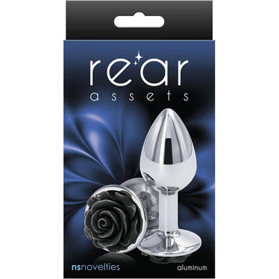 Rear Assets - Rose - Small - Black fenékdugó