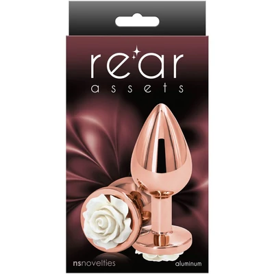 Rear Assets - Rose - Medium - White fenékdugó