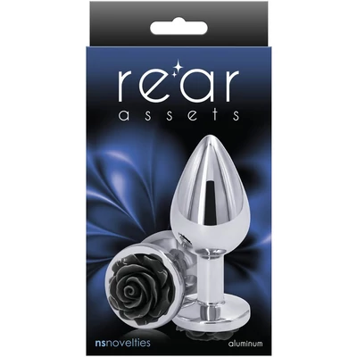 Rear Assets - Rose - Medium - Black fenékdugó