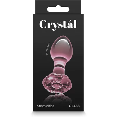Crystal - Flower - Pink fenékdugó