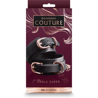 Bondage Couture - Ankle Cuffs - fekete bilincs