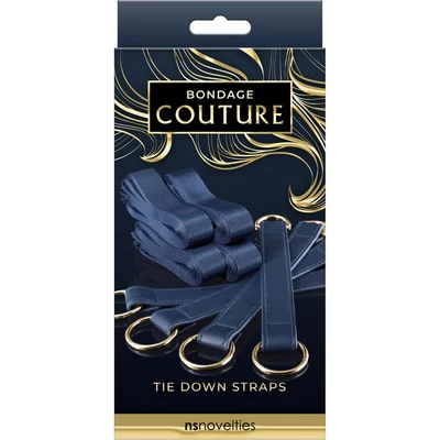 Bondage Couture - Bed Restraints - kék kötöző