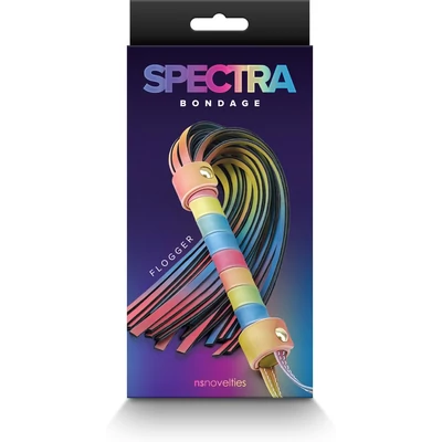 Spectra Bondage - Flogger - Rainbow korbács 