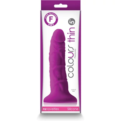 Colours - Pleasures - Thin 5" dildó - Purple