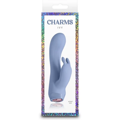 Charms - Ivy - Blue nyuszi formájú csikló izgatós vibrátor
