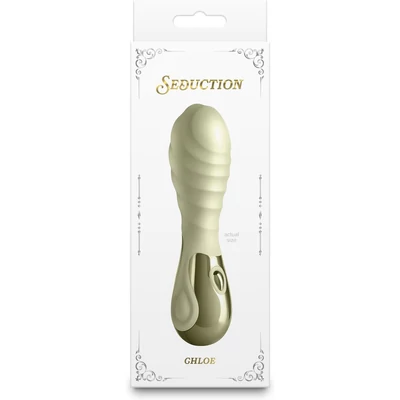 Seduction - Chloe - Metallic Cream hullámos felületű mini vibrátor