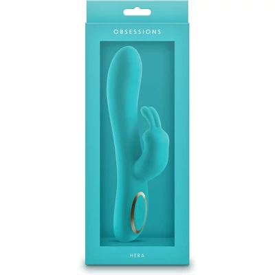 Obsessions - Hera - Light Green nyuszi formájú csikló és g-pontos vibrátor