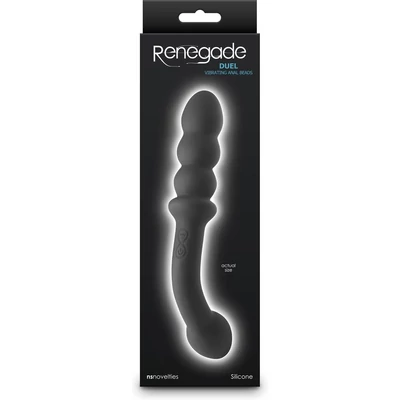 Renegade - Duel - Black vibrációs fenékdugó