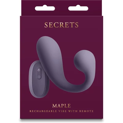 Secrets - Maple - Gray vezeték nélküli távirányítós g-pont és csiklóizgató vibrátor