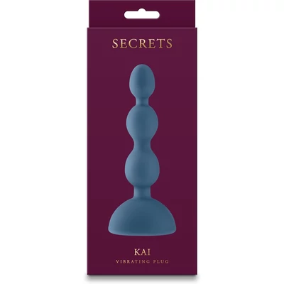 Secrets - Kai - Dark Teal vibrációs fenékdugó