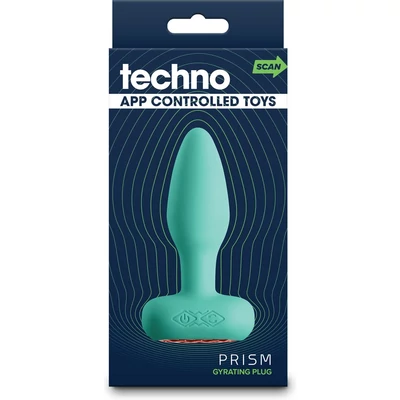 Techno - Prism - Teal vibrációs fenékdugó