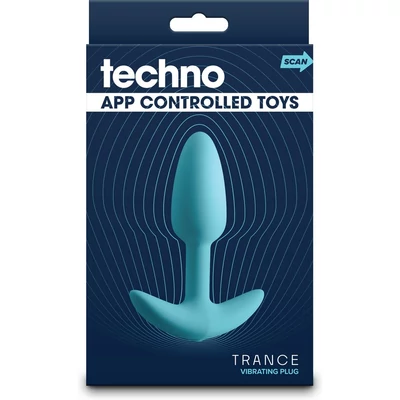 Techno - Trance - Blue vibrációs fenékdugó