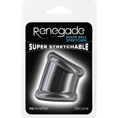 Renegade - Suave Ball Stretcher - Black péniszgyűrű