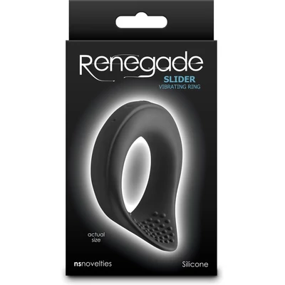 Renegade - Slider - Black vibrátoros péniszgyűrű