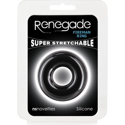 Renegade - Fireman Ring - Medium - Black péniszgyűrű