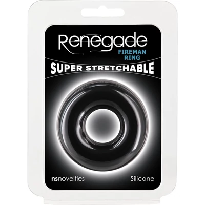 Renegade - Fireman Ring - Large - Black péniszgyűrű