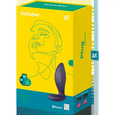 Power Plug okostelefonról irányítható vibrátoros fenékdugó