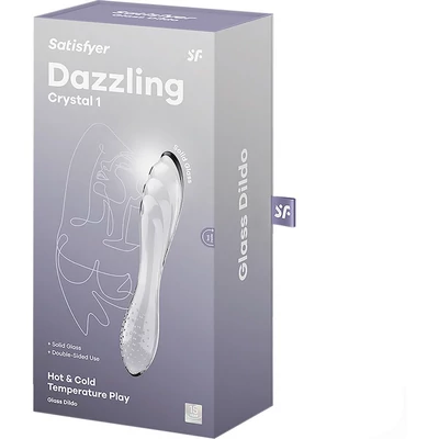 Dazzling Crystal 1 transparent törésálló üveg dildó