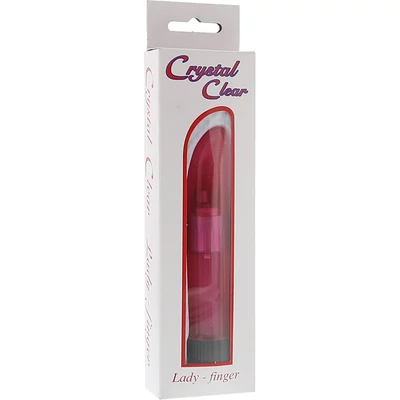 Lady Finger Vibrátor Clear Pink