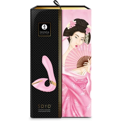 SOYO LIGHT PINK csikló és g-pont izgató vibrátor