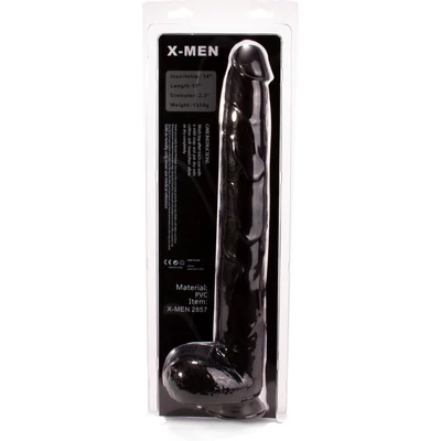 X-MEN Marcus's 17 inch Cock Black dildó herékkel