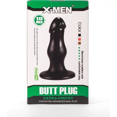X-Men 8.66" Extra Girthy Butt Plug Black II fenékdugó tapadókoronggal