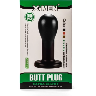 X-Men 8.86 Extra Girthy Butt Plug Black fenékdugó tapadókoronggal