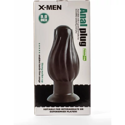 X-Men 7.5" Anal Plug Black fenékdugó tapadókoronggal