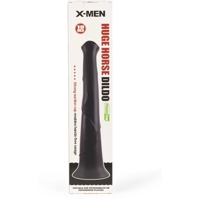X-MEN Huge Horse dildó 19 inch Flesh tapadókoronggal
