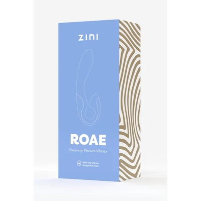 Zini Roae SE Three-way Pleasure Vibrator Pink elegáns hármas stimulációs vibrátor