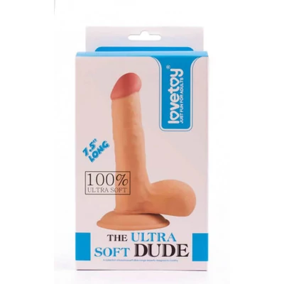 Ultra Soft 7.5 inch 3 herés, letapasztható dildó