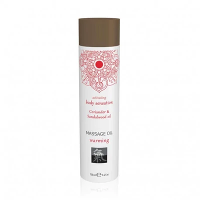 Shiatsu melegítő masszázsolaj-koriander,szantálfa 100ml