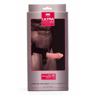Ultra Strap-on távirányítós, vibrátoros csatolgató dildó