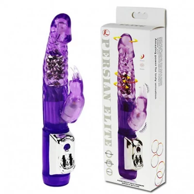 Rabbit Vibrator Purple nyuszi formájú kétmotoros vibrátor