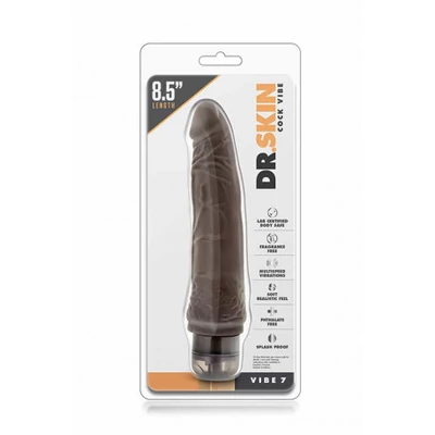Dr. Skin Cock Vibe 7 Chocolate Vibrátor