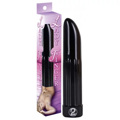 Vibrátor Ladyfinger fekete