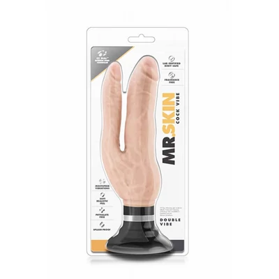 Mr. Skin dupla Vibe Cock Beige vibrátor
