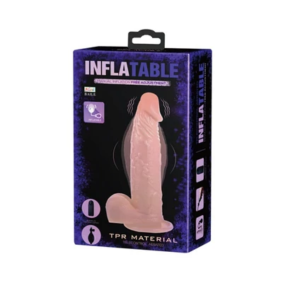 Inflatable Dildo 7,5" Flesh vibrátor